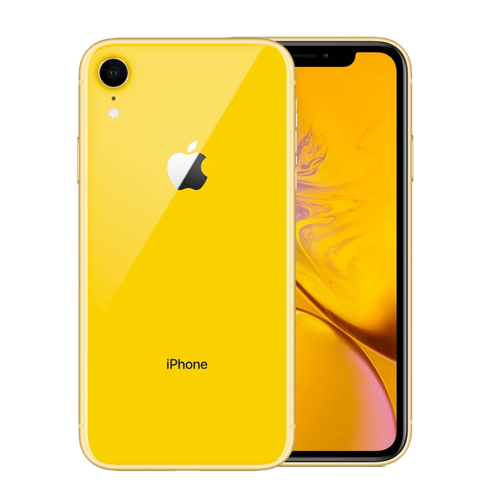 iPhone XR 256GB Yellow Excellent Unlocked - New Battery